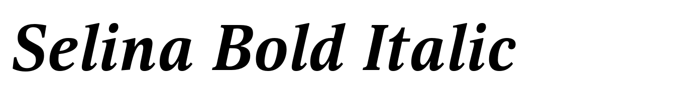 Selina Bold Italic
